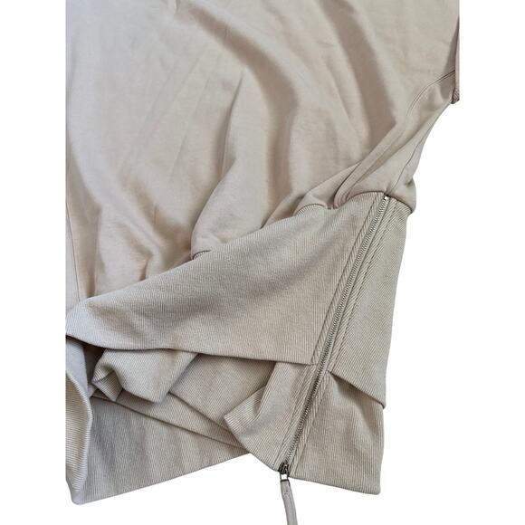 Retrofete Coleen Sweatshirt Mini Dress in Tan Size Large - Picture 10 of 11